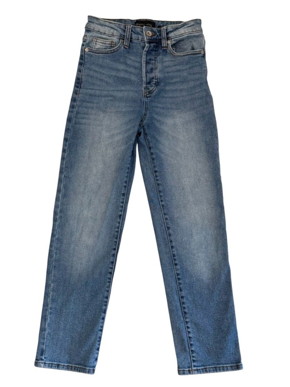 Kendall + Kylie Juniors 1 / 25 Jeans Icon High Rise Straight Medium Wash